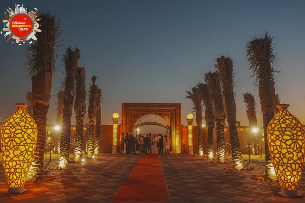 premium desert safari dubai audience watching live shows at camp