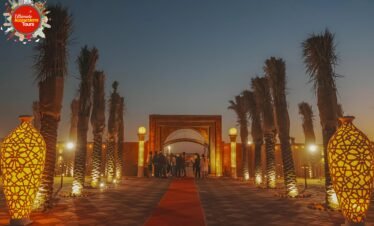 premium desert safari dubai audience watching live shows at camp