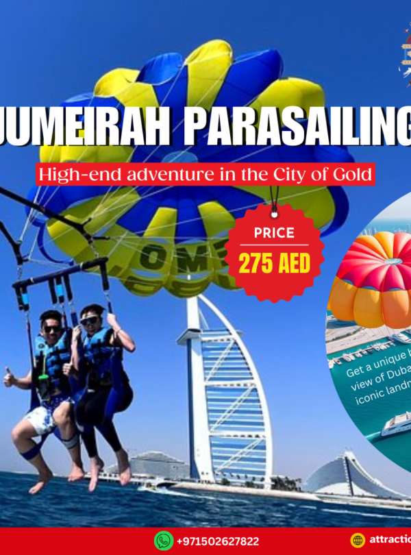 منظر جوي لجميرا خلال تجربة الباراسيلينغ