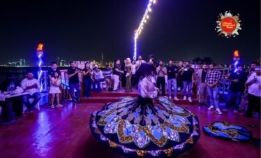 Live cultural dance show on Dubai cruise
